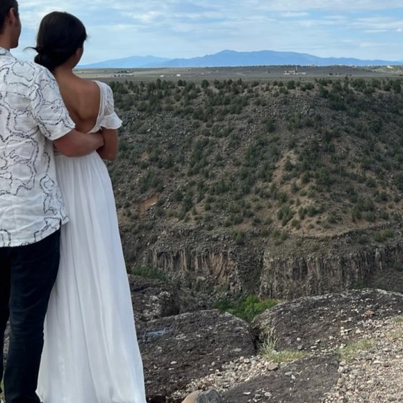 Temperley London Open-back embellished crocheted tulle and silk-chiffon gown - Picture 5 of 5